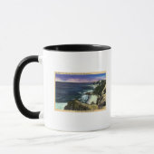 Gay Head Cliffs, gestreifte Bass Fishing Grounds Tasse (Links)