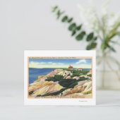 Gay Head Cliffs und Life Rett Station View Postkarte (Stehend Vorderseite)