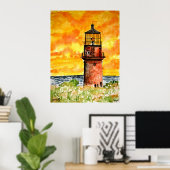 Gay Head Leuchtturm Marthas Weinberg Poster (Heimbüro)