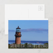 Gay Head Light Martha's Vineyard Postkarte (Vorne/Hinten)