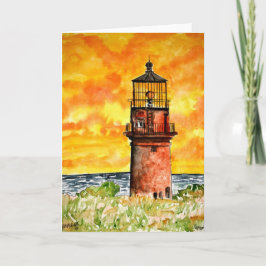 gay head lighthouse marthas vineyard Card Karte