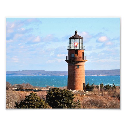 Gay Head Lighthouse, Martha's Vineyard Foto Print (Vorne)