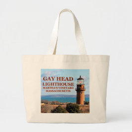 Gay Head Lighthouse, Martha's Vineyard MA Jumbo Stoffbeutel