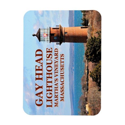 Gay Head Lighthouse, Martha's Vineyard MA Magnet (Vertikal)