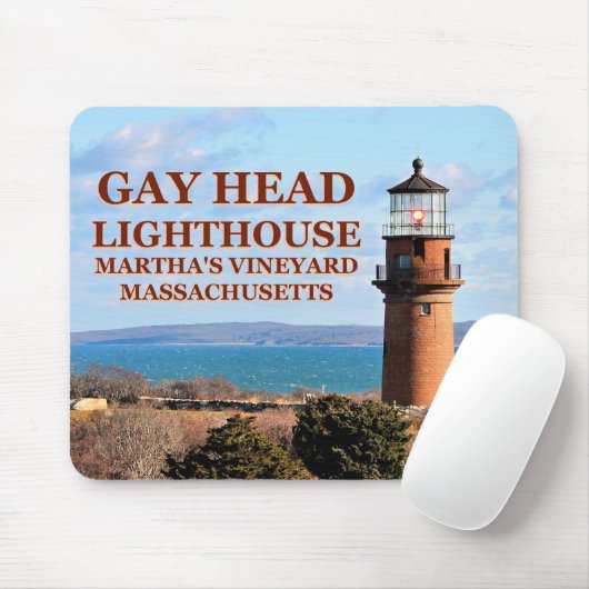 Gay Head Lighthouse, Martha's Vineyard MA Mousepad (Mit Mouse)