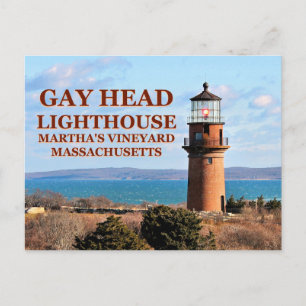 Gay Head Lighthouse, Martha's Vineyard MA Postkarte