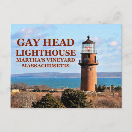 Gay Head Lighthouse, Martha's Vineyard MA Postkarte