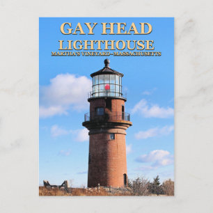 Gay Head Lighthouse, Martha's Vineyard MA Postkarte