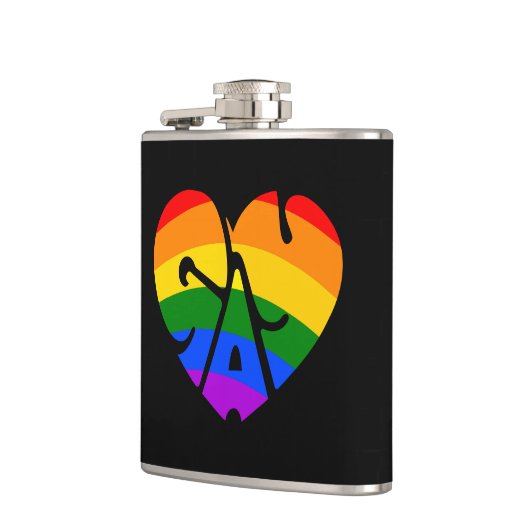 Gay Heart Flachmann (Links)