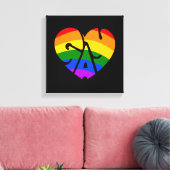 Gay Heart Leinwanddruck (Insitu (Wohnzimmer))
