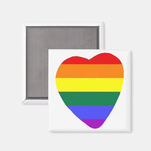 Gay Heart Magnet (Vorderseite/Rückseite)