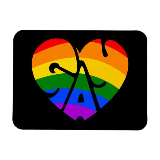 Gay Heart Magnet (Horizontal)
