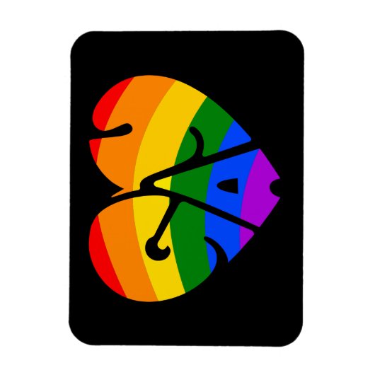 Gay Heart Magnet (Vertikal)