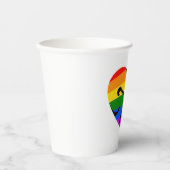 Gay Heart Pappbecher (Vorderseite)