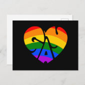 Gay Heart Postkarte (Vorne/Hinten)