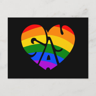 Gay Heart Postkarte