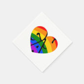 Gay Heart Serviette (Ecke)