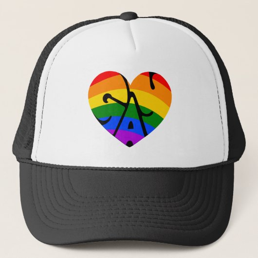Gay Heart Truckerkappe (Vorderseite)
