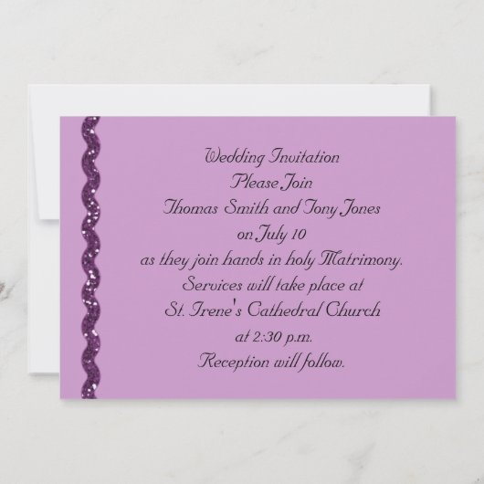 Gay-Hochzeit-Einladung Einladung (Rückseite)