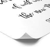 Gay Hochzeitsblasen-Zeichen | Einfache Kalligrafie Poster (Ecke)