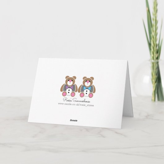 Gay Hochzeitstag gratulieren Karte (Rückseite)