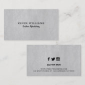 Gay Imitate Ledertextur Visitenkarte (Vorne/Hinten)