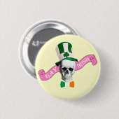 Gay Irish St Patrick's Day Button (Vorne & Hinten)