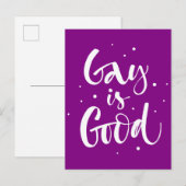 Gay is Good Postkarte (Vorne/Hinten)