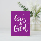 Gay is Good Postkarte (Stehend Vorderseite)