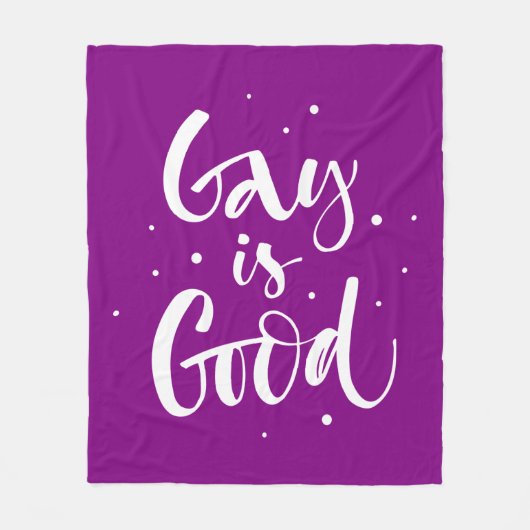 Gay ist gut fleecedecke (Vorderseite)