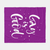 Gay ist gut fleecedecke (Vorderseite (Horizontal))