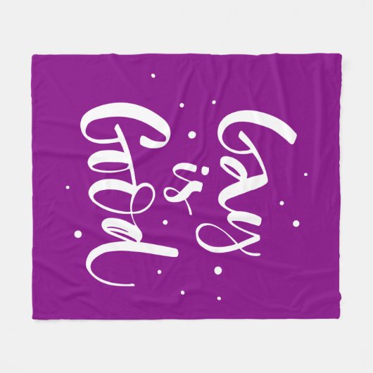 Gay ist gut fleecedecke (Vorderseite (Horizontal))