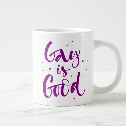Gay ist gut Jumbo-Tasse (Rechts)