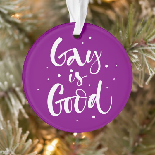 Gay ist gut ornament (Baum)