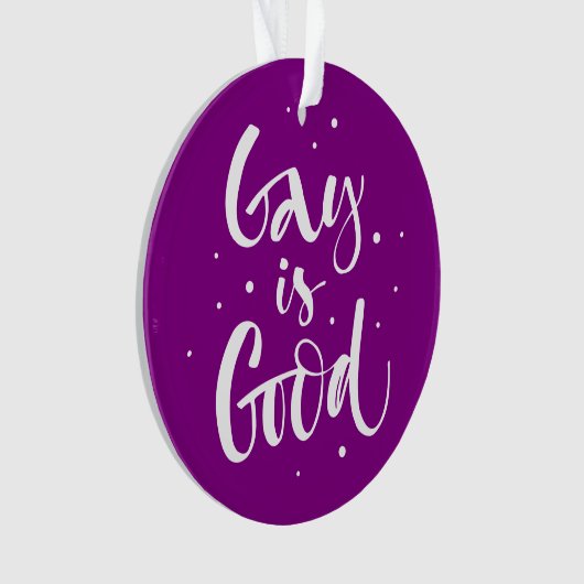 Gay ist gut ornament (Vorderseite)