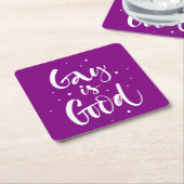 Gay ist gut rechteckiger pappuntersetzer (angewinkelt)