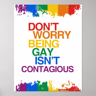 GAY IST NICHT KONTAGIÖS POSTER