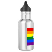 Gay Jewish Pride Flag Edelstahlflasche (Links)