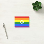 Gay Jewish Pride Flag Post-it Klebezettel (Büro)