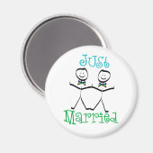 Gay Just Married Favorits Magnet (Vorderseite/Rückseite)