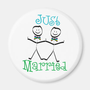 Gay Just Married Favorits Magnet