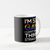 Gay kann also kein glanzloses Zitat denken Kaffeetasse (VorderseiteRechts)
