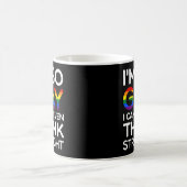 Gay kann also kein glanzloses Zitat denken Kaffeetasse (Mittel)