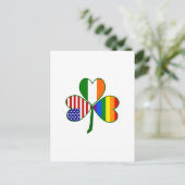 Gay Kleeblatt Postkarte (Stehend Vorderseite)