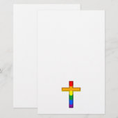 Gay-Kreuz Briefpapier (Vorne/Hinten)