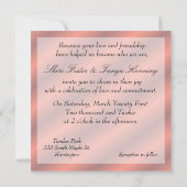 Gay Lesbian Hochzeit Einladung (Rückseite)