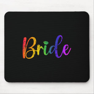 Gay Lesbian Lgbt Wedding Party Bridge T-Shirt Bach Mousepad