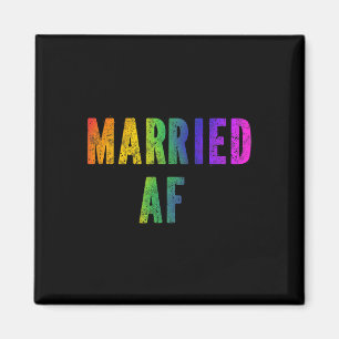Gay Lesbian Lgbtq Couples Lgbt Wedding Party T-Shi Magnet