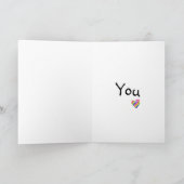 Gay Lesbian Rainbow Heart "Liebe" Karte (Innenseite)