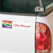 Gay Lesbian Wedding Autoaufkleber (Auf Lkw)